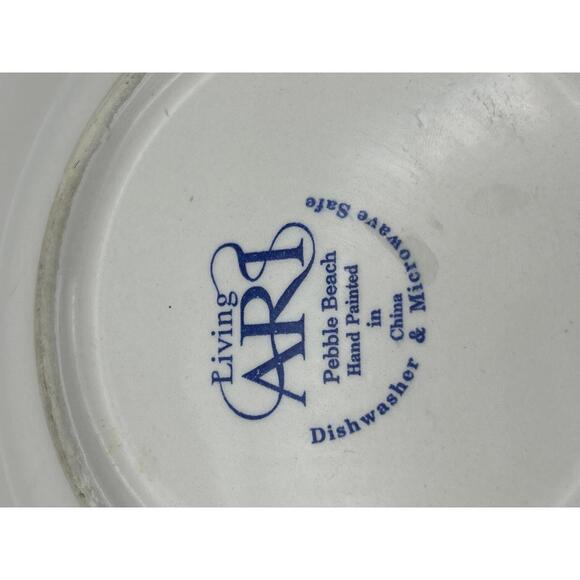 Living Art Pebble Beach Hand Painted Plate - Picture 3 of 5